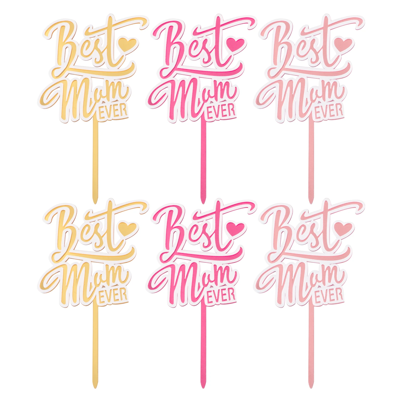 6pcs Cake Insert Picks Acrylic Decorative Cards Toppers for Birthday Mother Day Party Cake Decoration Stylish Cute
6pcs Cake Insert Picks Acrylic Decorative Cards Toppers for Birthday Mother Day Party Cake Decoration Stylish Cute
