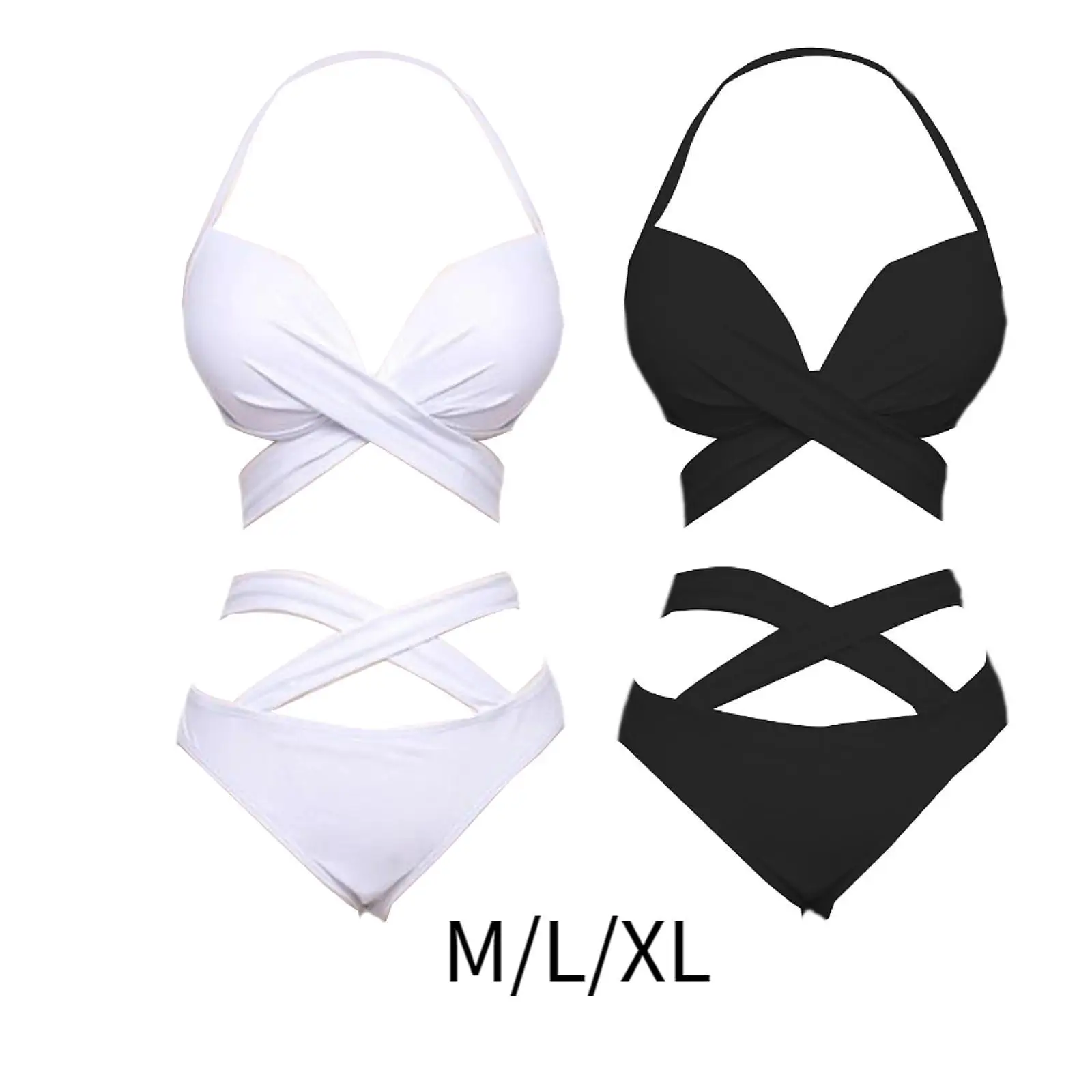 Women Bikini Set Beachwear Swim Suit Triangle Bottom for Vacation Party Swimming Pools
Women Bikini Set Beachwear Swim Suit Triangle Bottom for Vacation Party Swimming Pools