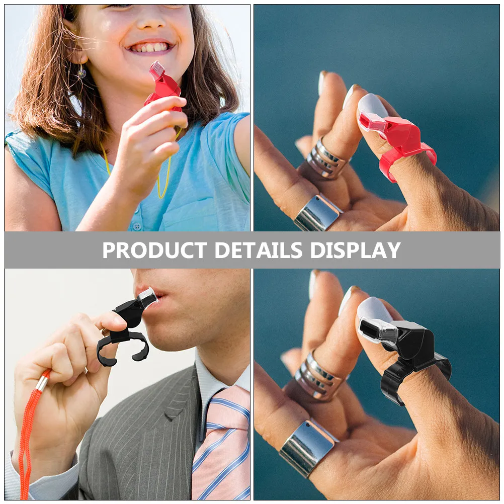 2Pcs Double Tone Whistle Heavy Duty ABS Whistle Ring Design Portable Loud Clear Sound for Referees Coaches Teachers Survival
2Pcs Double Tone Whistle Heavy Duty ABS Whistle Ring Design Portable Loud Clear Sound for Referees Coaches Teachers Survival