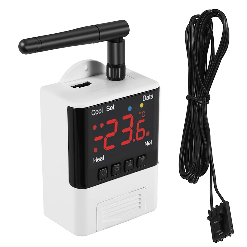 Wireless Wifi Temperature Controller Thermostat AC110-220V DTC1201 NTC Sensor Digital Display APP Control For Smart Home
Wireless Wifi Temperature Controller Thermostat AC110-220V DTC1201 NTC Sensor Digital Display APP Control For Smart Home