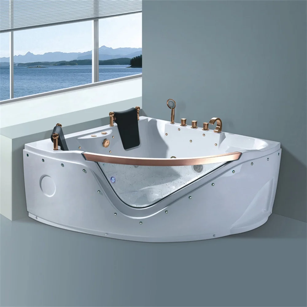 Modern Design Indoor Soaking Whirlpool Jet Bathtub Massage Bathtub Gold Fittings Freestanding Acrylic Bathroom Spa Tubs
Modern Design Indoor Soaking Whirlpool Jet Bathtub Massage Bathtub Gold Fittings Freestanding Acrylic Bathroom Spa Tubs