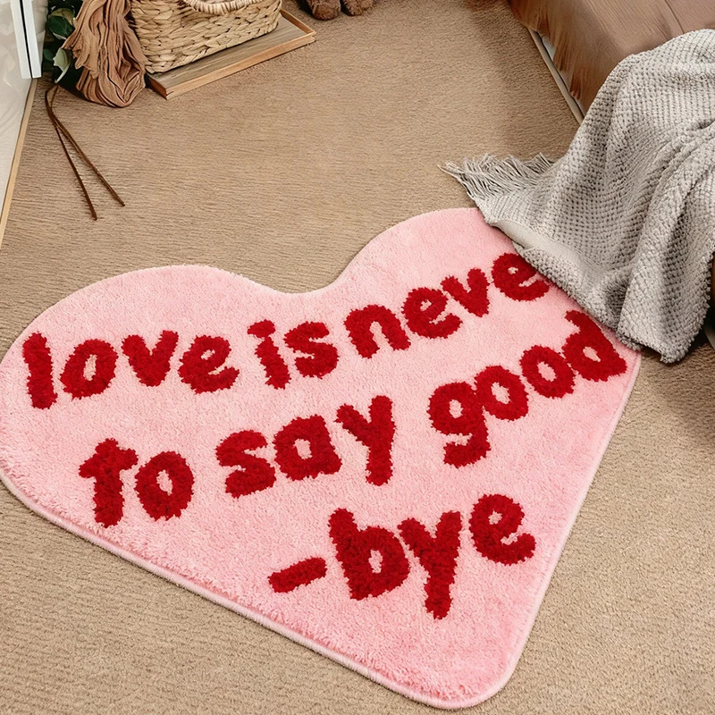 Living Room Carpet Soft Imitation Cashmere Comfortable Rug Heart Letter Pink Rugs Bedroom Fluffy Plush Floor Mat Home Decor Mats
Living Room Carpet Soft Imitation Cashmere Comfortable Rug Heart Letter Pink Rugs Bedroom Fluffy Plush Floor Mat Home Decor Mats
