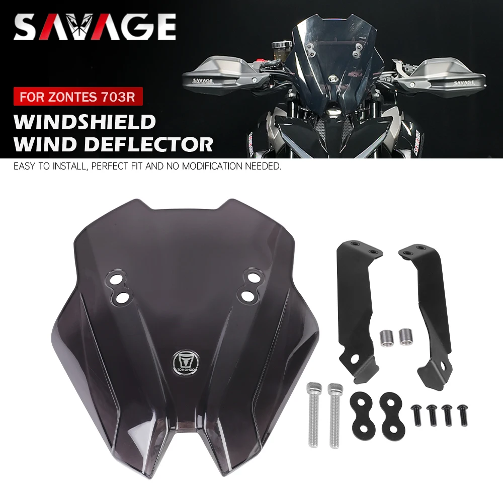 Motorcycle Windscreen Windshield For ZONTES 703R 2025 2026 ZT703R Front Wind Screen Air Deflector Airflow Shield with Bracket
Motorcycle Windscreen Windshield For ZONTES 703R 2025 2026 ZT703R Front Wind Screen Air Deflector Airflow Shield with Bracket