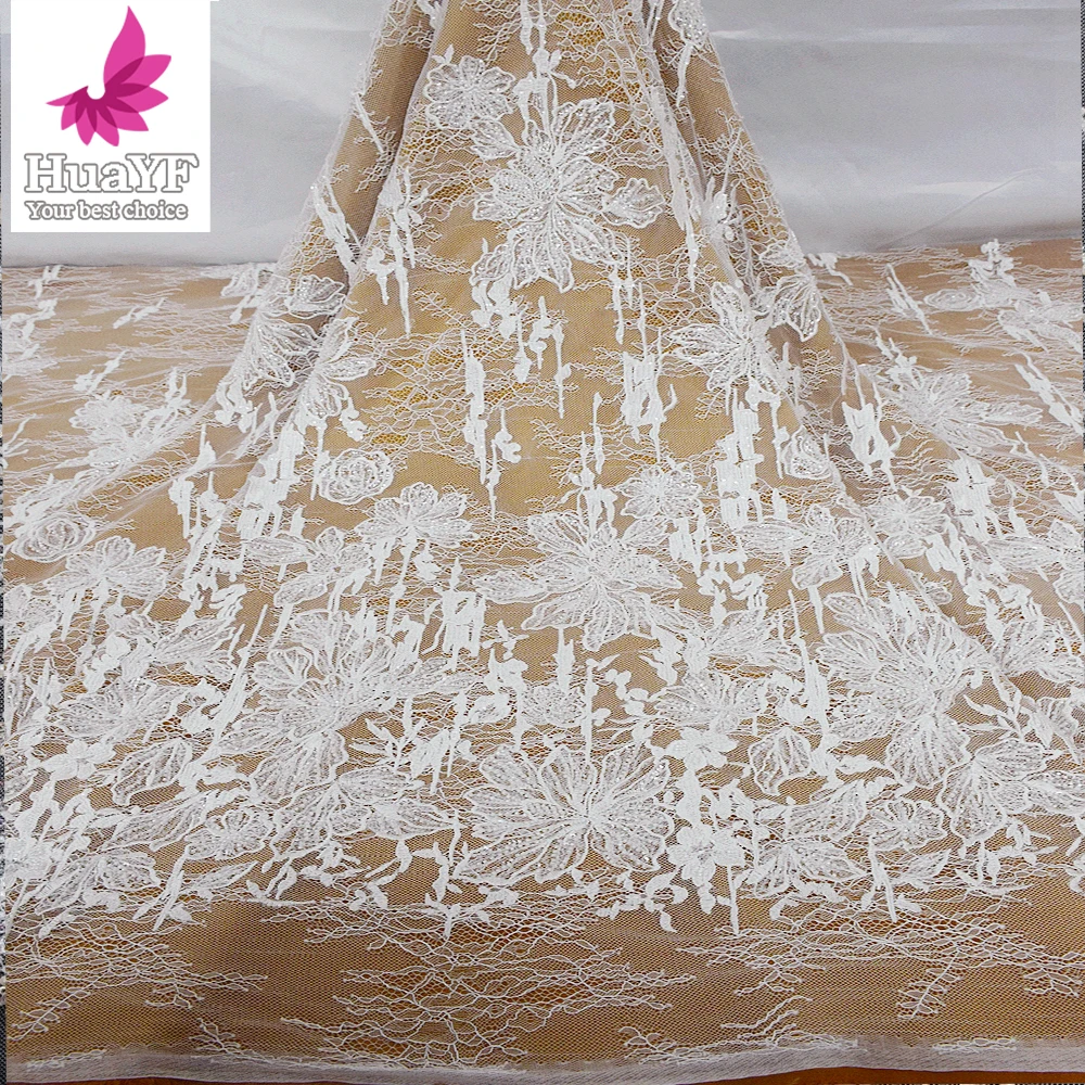 Elegant Chantily Lace With Beads Off White Embroidery Tulle For Women Wedding Dress Lace Fabric 5 Yards HY2162
Elegant Chantily Lace With Beads Off White Embroidery Tulle For Women Wedding Dress Lace Fabric 5 Yards HY2162