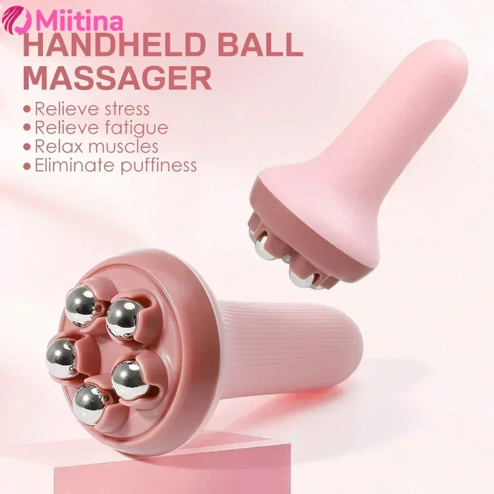 Roller Massage Handheld Steel Ball Massager with 360 Degree Rotating Rolling Massager Stick for Thigh Shoulder and Back Massage
Roller Massage Handheld Steel Ball Massager with 360 Degree Rotating Rolling Massager Stick for Thigh Shoulder and Back Massage