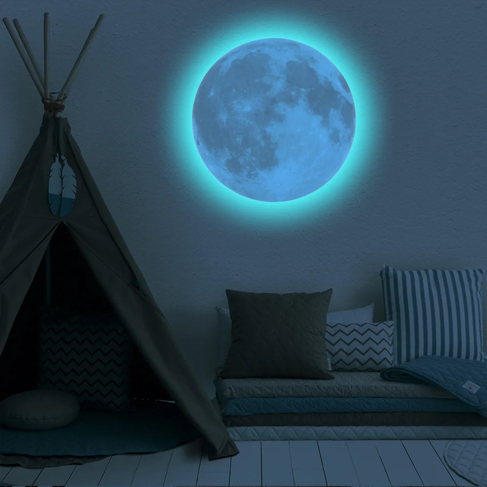 1Pcs Glow in Dark Moon Wall Sticker Round 40Cm Luminous Nightlight for Room Bedroom Relax Sleep Aid Mural
1Pcs Glow in Dark Moon Wall Sticker Round 40Cm Luminous Nightlight for Room Bedroom Relax Sleep Aid Mural