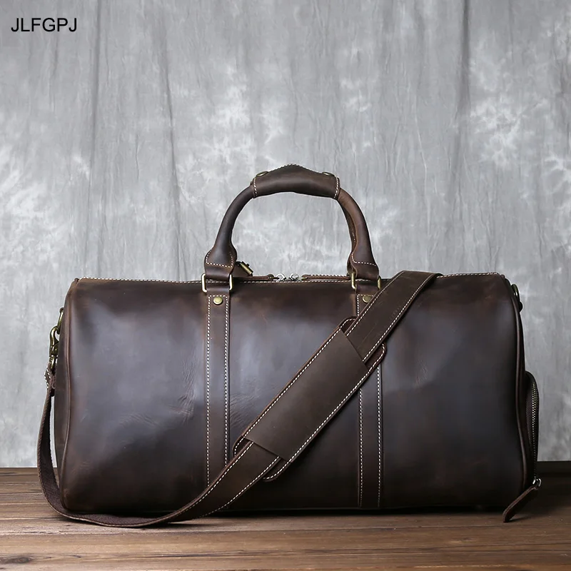 JLFGPJ Vintage Crazy Horse Leather Men's Handbag Top Layer Cowhide Large Capacity Fashion Simple Outdoor Crossbody Travel Bag
JLFGPJ Vintage Crazy Horse Leather Men's Handbag Top Layer Cowhide Large Capacity Fashion Simple Outdoor Crossbody Travel Bag