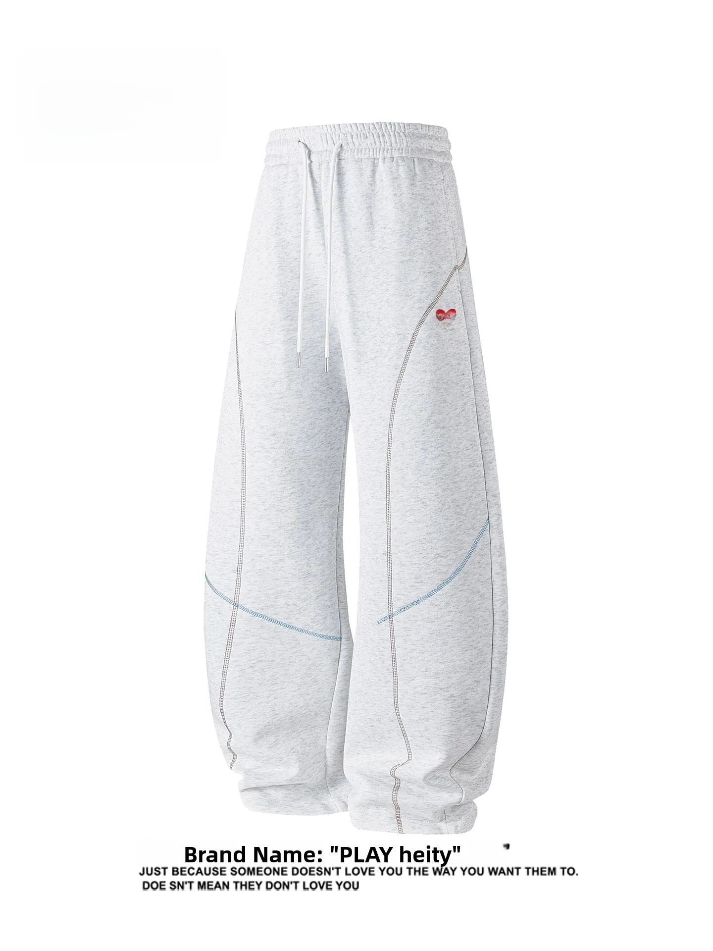 Спортивные брюки Play Hei Spor Loose Fit Knife, повседневные хлопковые брюки прямого кроя с ламинированными швами, средней посадкой и шнурком на поясе
Спортивные брюки Play Hei Spor Loose Fit Knife, повседневные хлопковые брюки прямого кроя с ламинированными швами, средней посадкой и шнурком на поясе