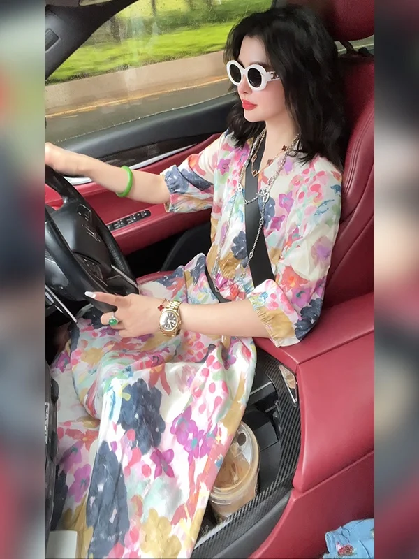 Новая летняя юбка миди А-силуэта с принтом и V-образным вырезом от Linda Sister, высокая талия
Новая летняя юбка миди А-силуэта с принтом и V-образным вырезом от Linda Sister, высокая талия