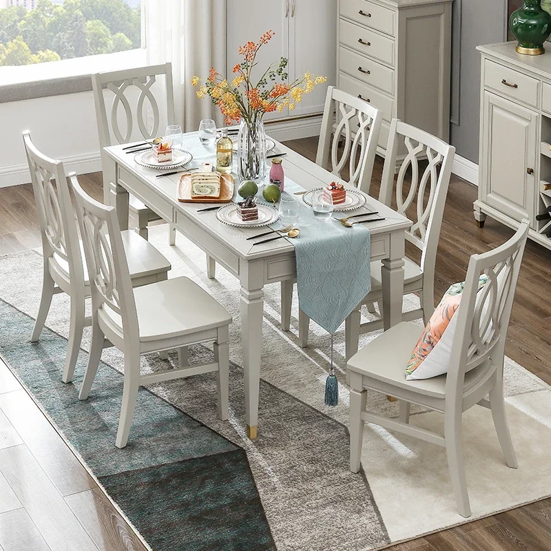 Dining Table Solid Wood Dining Table Rectangular Dining Tables and Chairs Set Restaurants
Dining Table Solid Wood Dining Table Rectangular Dining Tables and Chairs Set Restaurants