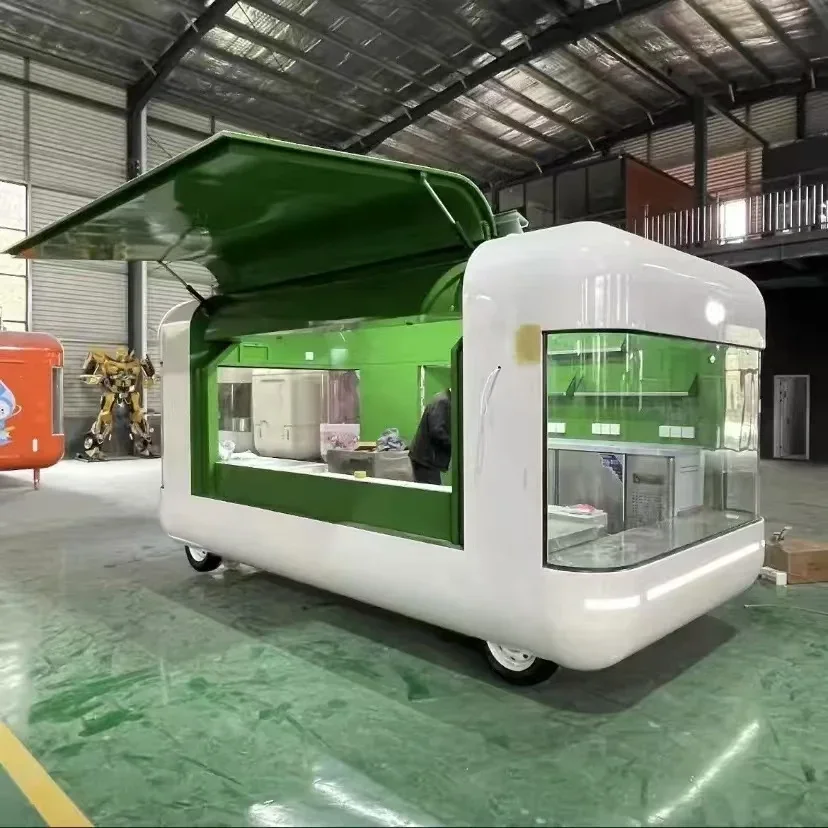 Customized Outdoor Commercial Mobile Electric Powered Coffee Ice Cream Beverage Food Truck Booth With Full Kitchen Equipment
Customized Outdoor Commercial Mobile Electric Powered Coffee Ice Cream Beverage Food Truck Booth With Full Kitchen Equipment