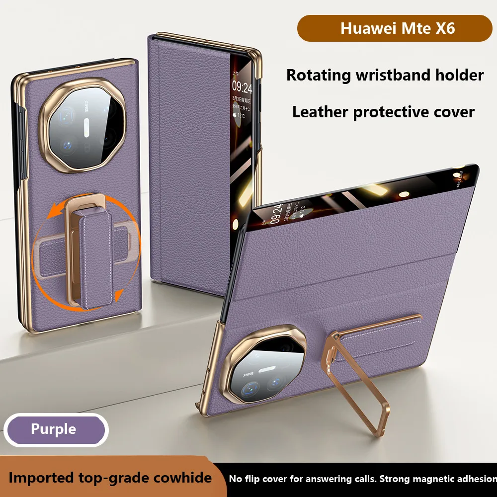 360° Rotation Bracket Case For Vivo X Fold5 X Fold 5 5G Magnetic Folding Dual Hinge Genuine Leather Protective Cover
360° Rotation Bracket Case For Vivo X Fold5 X Fold 5 5G Magnetic Folding Dual Hinge Genuine Leather Protective Cover