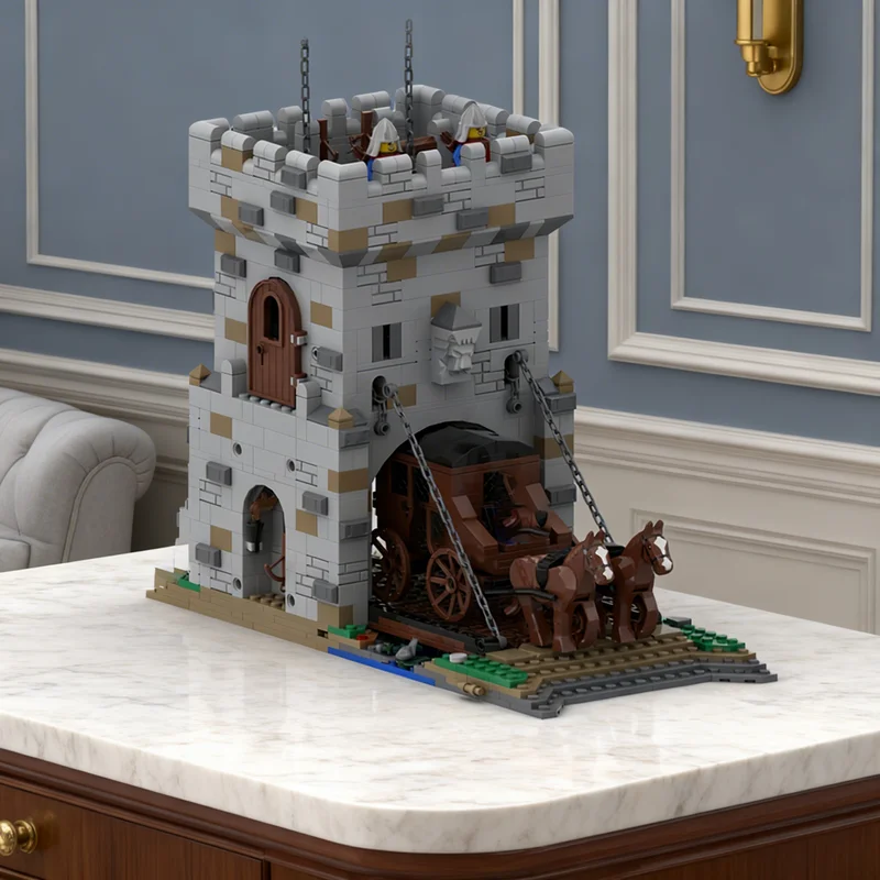 1086pcs MOC Modular Streetscape Torhaus Gatehouse Castle Lion Knights Model Building Toys Blocks Christmas Gifts Construction
1086pcs MOC Modular Streetscape Torhaus Gatehouse Castle Lion Knights Model Building Toys Blocks Christmas Gifts Construction
