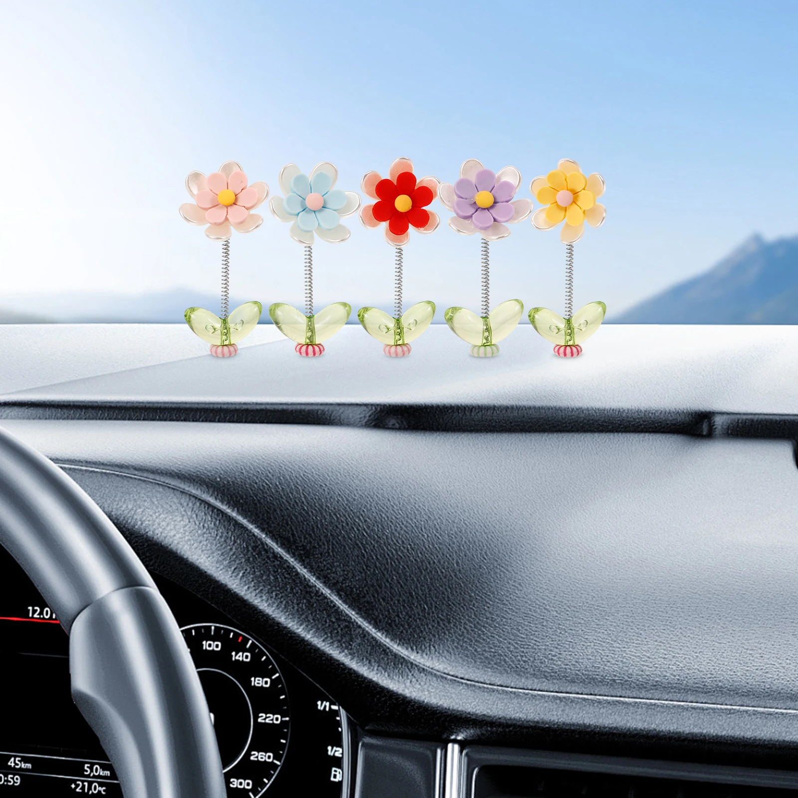 5pcs 5 Colorful Daisy Car Dashboard Decorations Mini Plastic Flower Ornaments Stylish Design Fade Resistant Materials Versatile
5pcs 5 Colorful Daisy Car Dashboard Decorations Mini Plastic Flower Ornaments Stylish Design Fade Resistant Materials Versatile