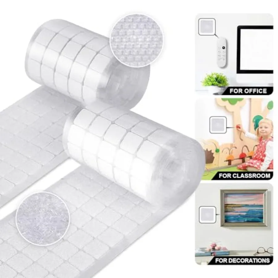 Self Adhesive Dots Heavy Duty, 320pcs 160 Pairs 0.79in Square Hook and Loop Fasteners Strong Mounting Nylon Tape Adhesive Stick
Self Adhesive Dots Heavy Duty, 320pcs 160 Pairs 0.79in Square Hook and Loop Fasteners Strong Mounting Nylon Tape Adhesive Stick