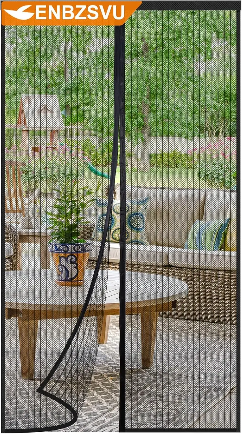 Magnetic Screen Door Mesh, Fit Door 46 x 90 inch, Black Actual Net Screen Size Include Edges 48" x 92" for Patio, Sliding Doo
Magnetic Screen Door Mesh, Fit Door 46 x 90 inch, Black Actual Net Screen Size Include Edges 48" x 92" for Patio, Sliding Doo