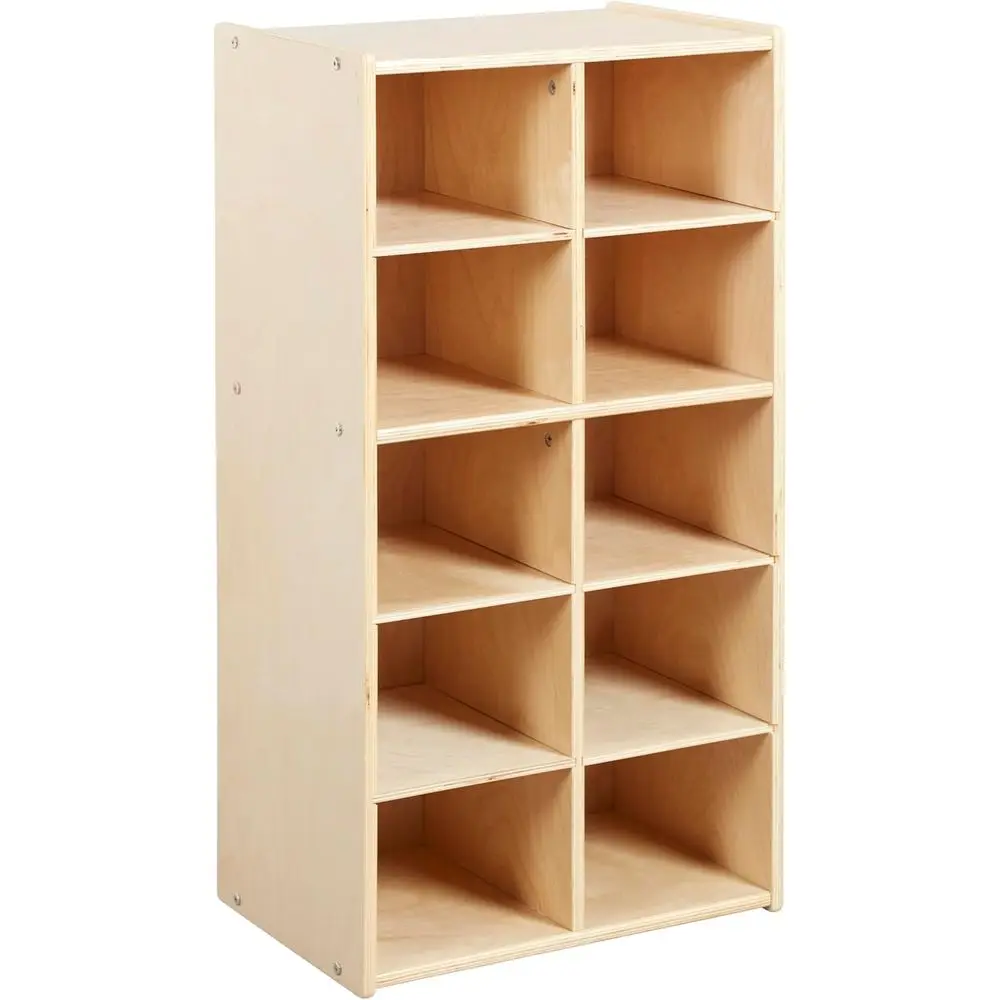 10-Cubby Natural Wood Storage Cabinet for Classroom, 5x2 Configuration
10-Cubby Natural Wood Storage Cabinet for Classroom, 5x2 Configuration