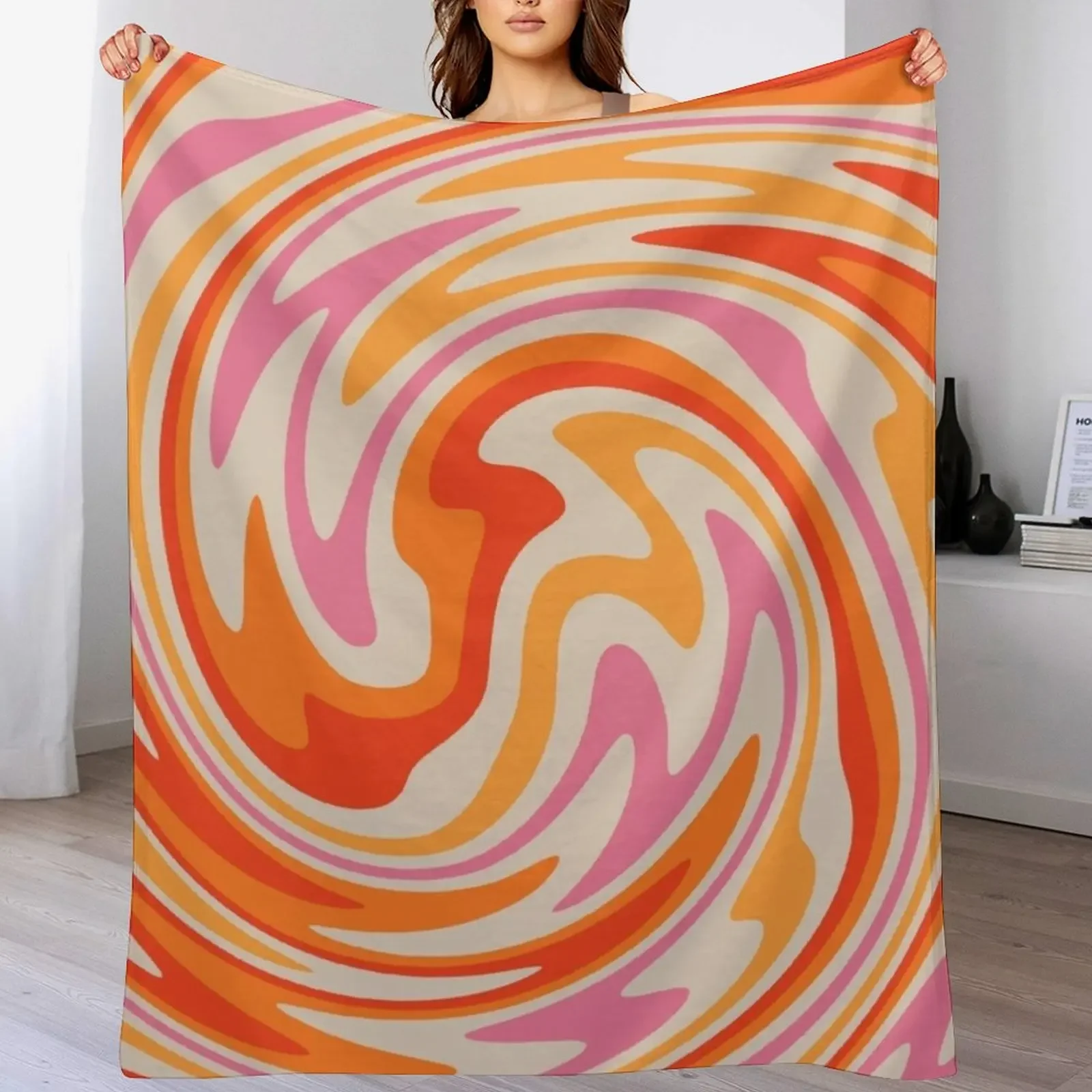 70s Retro Swirl Color Abstract Throw Blanket Blankets For Baby Plush sofa bed Thin Blankets
70s Retro Swirl Color Abstract Throw Blanket Blankets For Baby Plush sofa bed Thin Blankets