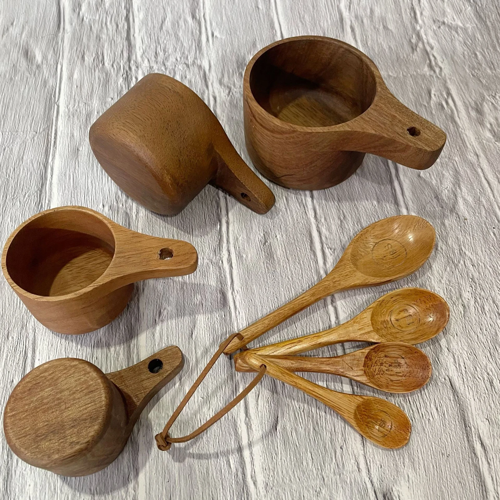 Solid-Wood Measuring Cups Spoons Set 8 Per Set Rustic Farmhouse Kitchen Decor Food Grade Baking Present Set Kitchen Accessories
Solid-Wood Measuring Cups Spoons Set 8 Per Set Rustic Farmhouse Kitchen Decor Food Grade Baking Present Set Kitchen Accessories