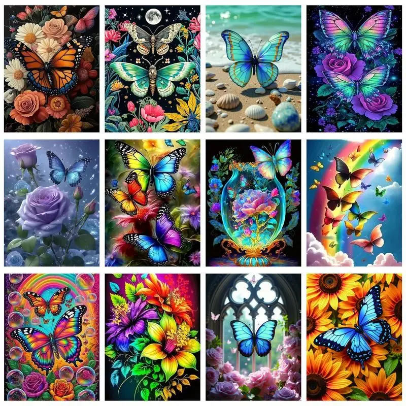 GATYZTORY 5D DIY Diamond Embroidery Colorful Butterfly Diamond Painting Animals Cross Stitch Full Square Mosaic Rhinestone Home
GATYZTORY 5D DIY Diamond Embroidery Colorful Butterfly Diamond Painting Animals Cross Stitch Full Square Mosaic Rhinestone Home