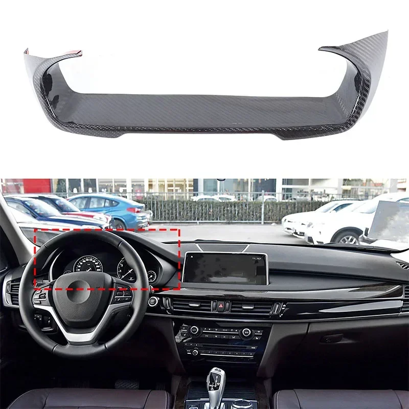 For BMW X5 F15 2014-2018 Real Carbon Fiber Car Instrument Panel Display Decorative Frame Sticker Car Interior Accessories 1Pcs
For BMW X5 F15 2014-2018 Real Carbon Fiber Car Instrument Panel Display Decorative Frame Sticker Car Interior Accessories 1Pcs
