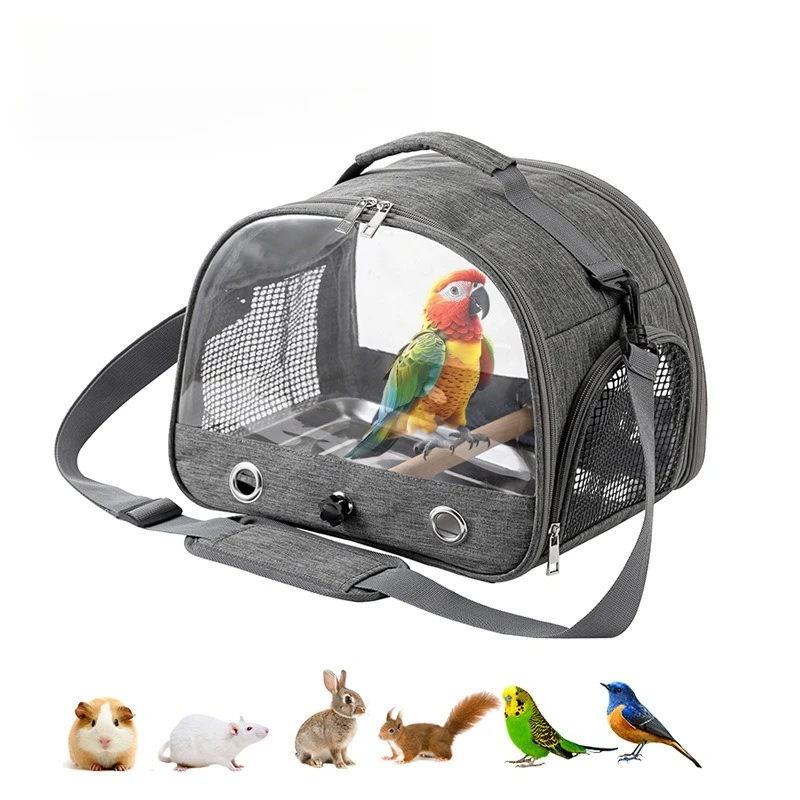 Portable Parrot Travel Cage Bird Carrier Bag Foldable Breathable Design with Perch Side Window for Budgies Parakeets Small Pets
Portable Parrot Travel Cage Bird Carrier Bag Foldable Breathable Design with Perch Side Window for Budgies Parakeets Small Pets