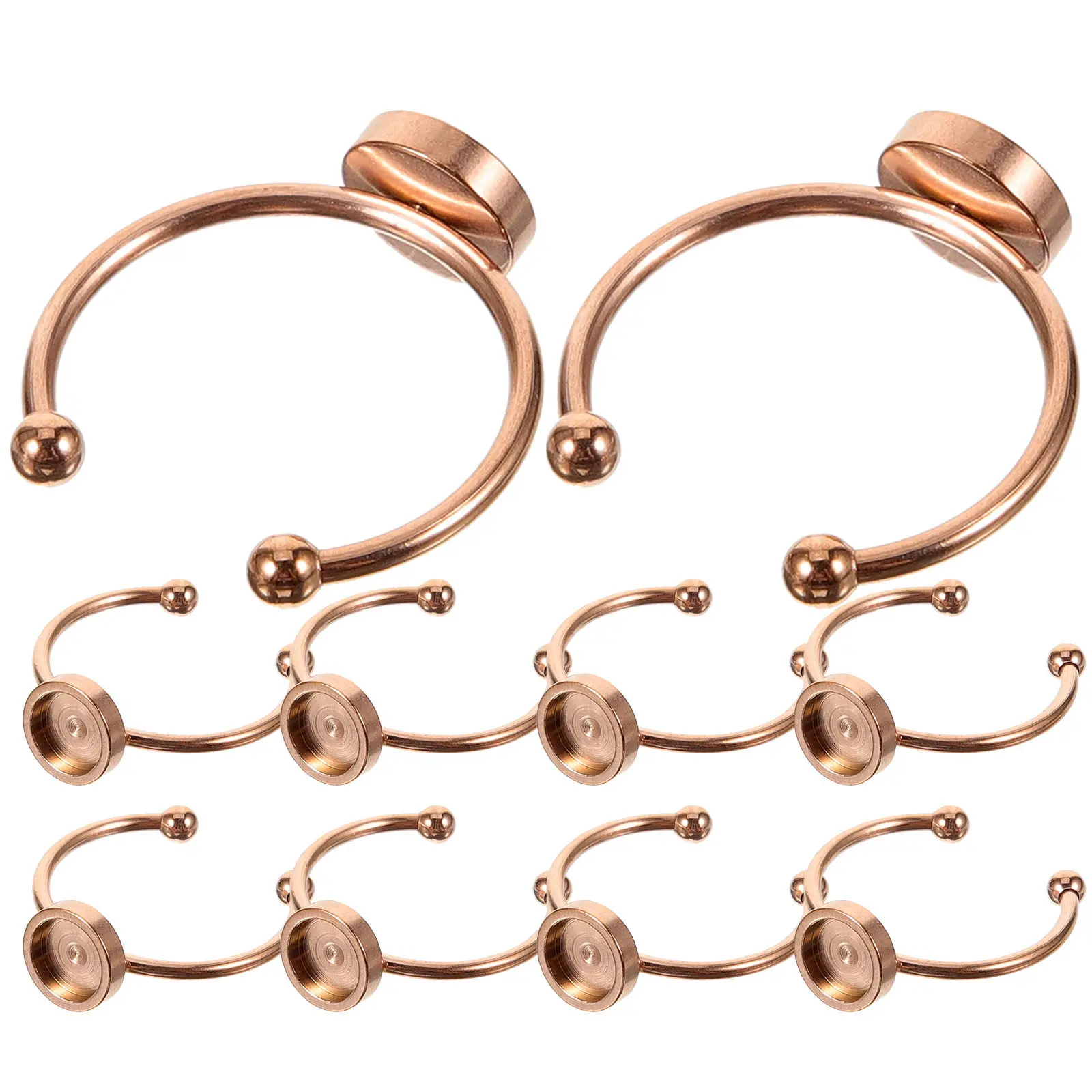 10 шт. металлических заготовок для колец, плоские основы для самостоятельного изготовления ювелирных изделий, компоненты для регулируемых колец, оправы для колец
10 шт. металлических заготовок для колец, плоские основы для самостоятельного изготовления ювелирных изделий, компоненты для регулируемых колец, оправы для колец