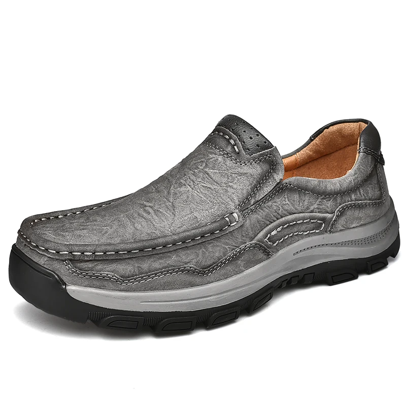 2023 autumn new men's grey business fashion leisure set feet soft sole leather lazy shoes
2023 autumn new men's grey business fashion leisure set feet soft sole leather lazy shoes