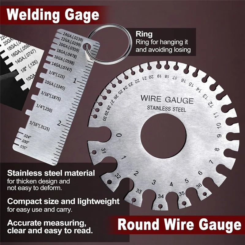 6PCS Welding Slag Removal Tool Set MIG Welding Pliers Set With Metal Plate Thickness Gauge Welding Gloves Wire Gauge-ABHG
6PCS Welding Slag Removal Tool Set MIG Welding Pliers Set With Metal Plate Thickness Gauge Welding Gloves Wire Gauge-ABHG
