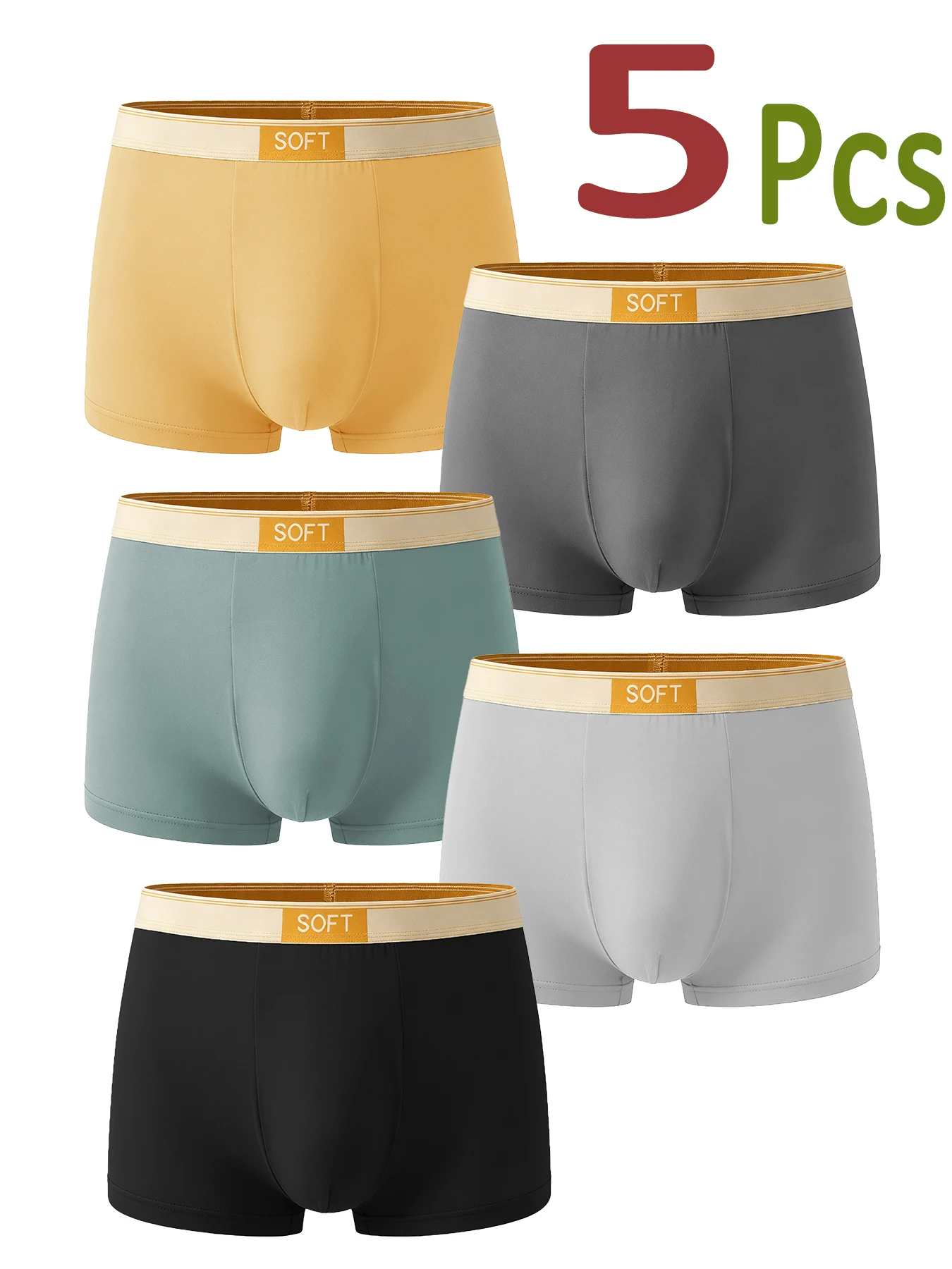 Men's 5 Pack Polyester Underwear, Ultra Smooth Solid Boxer Briefs, Moisture Wicking Quick Dry Fabric Comfort SOFT Logo Waistband
Men's 5 Pack Polyester Underwear, Ultra Smooth Solid Boxer Briefs, Moisture Wicking Quick Dry Fabric Comfort SOFT Logo Waistband