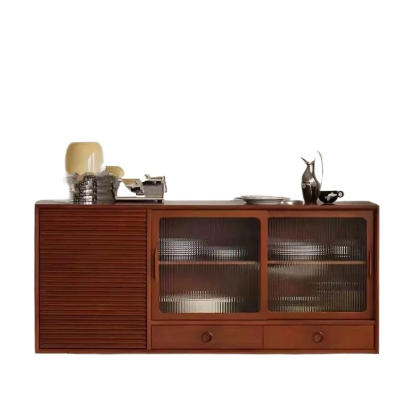 Nordic solid wood dining side cabinet, double-door glass Japanese retro style living room wine cabinet
Nordic solid wood dining side cabinet, double-door glass Japanese retro style living room wine cabinet