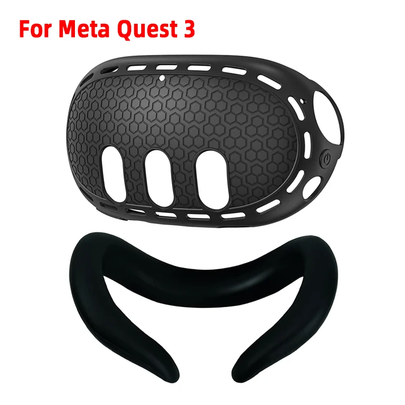 Маска для лица защитный чехол для Meta Quest 3 грязеотталкивающий силиконовый защитный чехол для гарнитуры VR Набор для Oculus Quest 3 Аксессуары
Маска для лица защитный чехол для Meta Quest 3 грязеотталкивающий силиконовый защитный чехол для гарнитуры VR Набор для Oculus Quest 3 Аксессуары