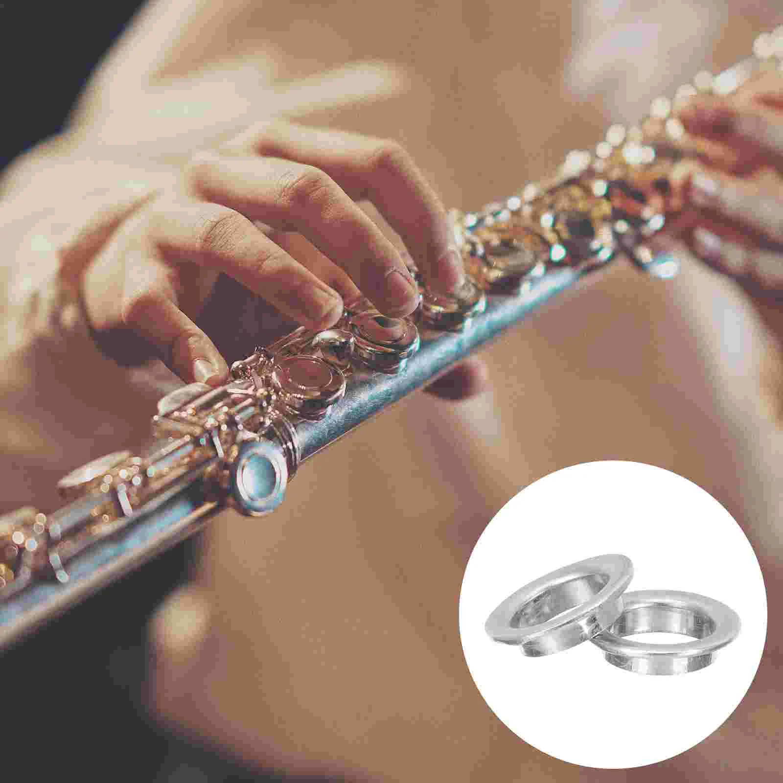 2 Pcs Flute Copper Pad Cup Sleeves 16 17 Hole Open Nickel Plated Brass Repair Tool Lightweight Compact Flute Parts Accessory
2 Pcs Flute Copper Pad Cup Sleeves 16 17 Hole Open Nickel Plated Brass Repair Tool Lightweight Compact Flute Parts Accessory