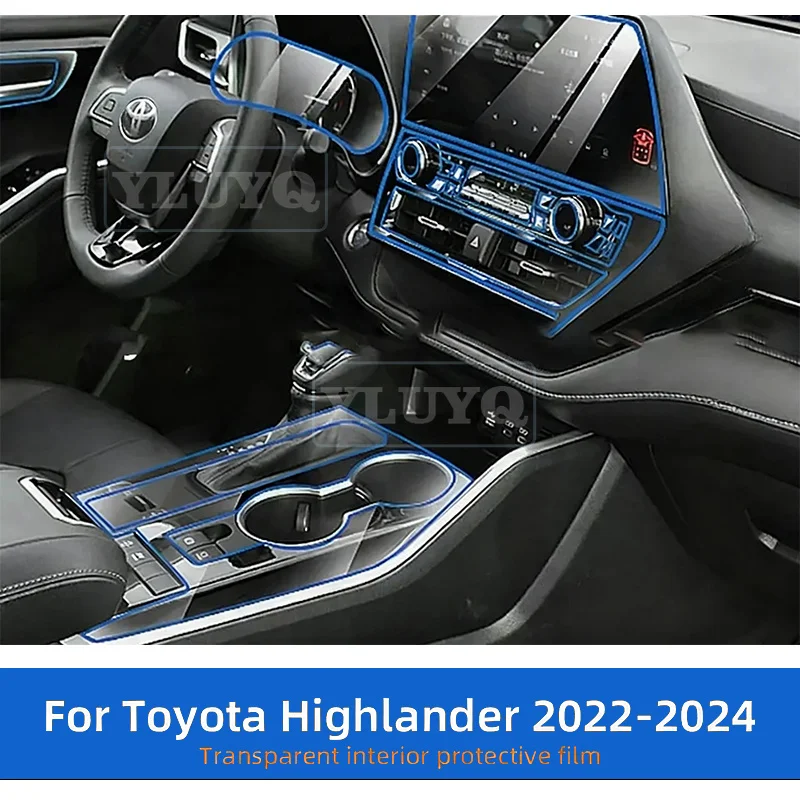 For Toyota Highlander 2024 2023 2022 Interior Film Transparent TPU Gear Panel Center Console PPF Protection Sticker Accessories
For Toyota Highlander 2024 2023 2022 Interior Film Transparent TPU Gear Panel Center Console PPF Protection Sticker Accessories