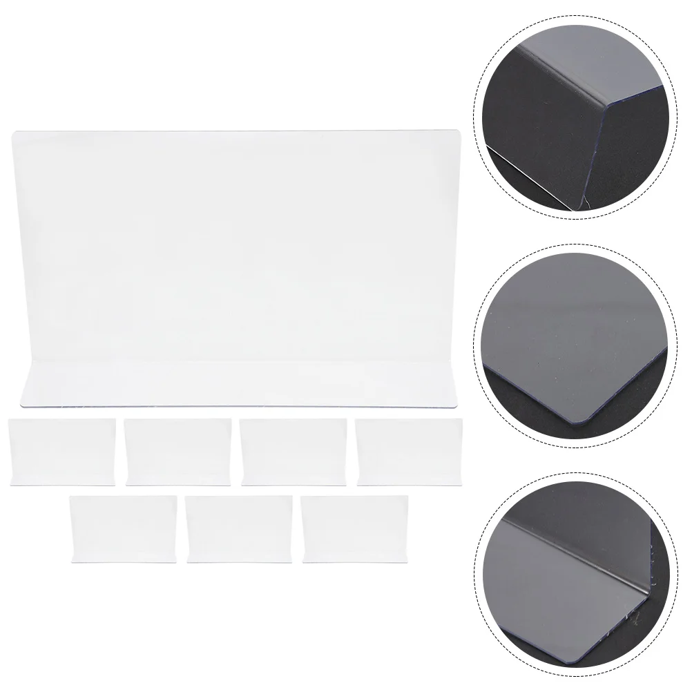 8 Pcs Wallet Partition Plate Office Rack Shelf Greeting Card Pvc Dividers for Closet Organization
8 Pcs Wallet Partition Plate Office Rack Shelf Greeting Card Pvc Dividers for Closet Organization