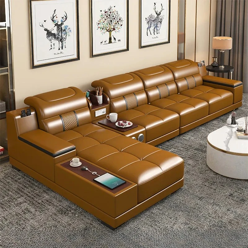 LH solid wood modern simple leather sofa storage combination sofa living room size apartment
LH solid wood modern simple leather sofa storage combination sofa living room size apartment