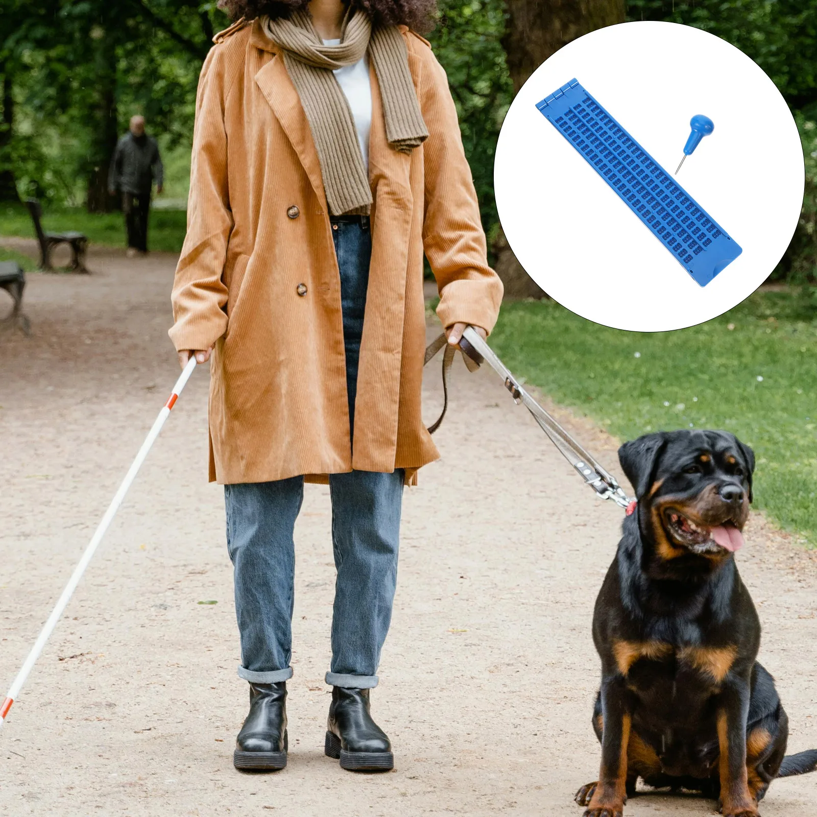 1 set Writing Pad Plastic Braille Board Set Sturdy Reusable Kit For Blind Braille Fingerboard Writing Plate With Stylus
1 set Writing Pad Plastic Braille Board Set Sturdy Reusable Kit For Blind Braille Fingerboard Writing Plate With Stylus