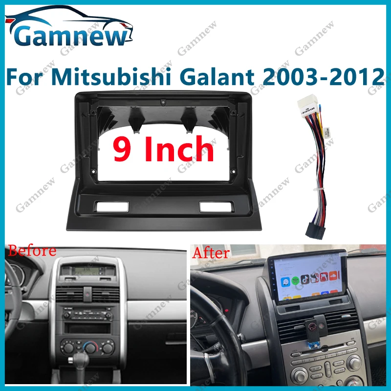 9 Inch Car Frame Fascia Adapter Cable Wire Android Radio Dash Panel Kit For Mitsubishi Galant 9 2003-2012
9 Inch Car Frame Fascia Adapter Cable Wire Android Radio Dash Panel Kit For Mitsubishi Galant 9 2003-2012