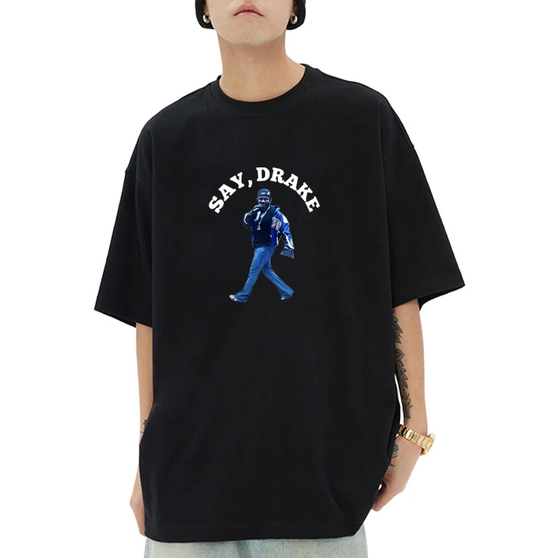 Kendrick Lamar Say Drake Funny Meme Graphics short sleeve T-shirts Men Women Fashion Hip Hop Summer T Shirt Cotton Casual Tops
Kendrick Lamar Say Drake Funny Meme Graphics short sleeve T-shirts Men Women Fashion Hip Hop Summer T Shirt Cotton Casual Tops
