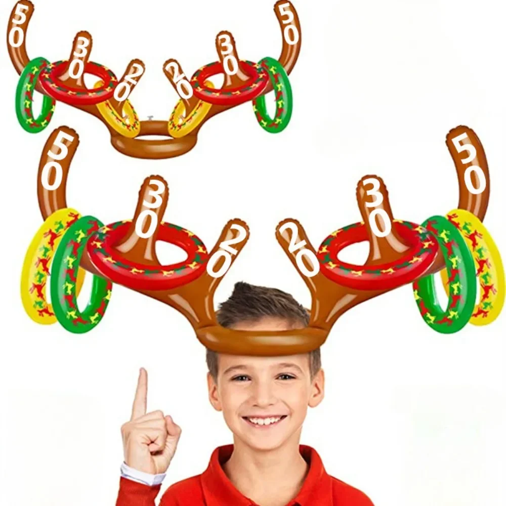 1Set Christmas Game Inflatable Funny Reindeer Antler Hat Ring Toss Toys Christmas New Year Kids Gift Inflated Party Games Toys
1Set Christmas Game Inflatable Funny Reindeer Antler Hat Ring Toss Toys Christmas New Year Kids Gift Inflated Party Games Toys