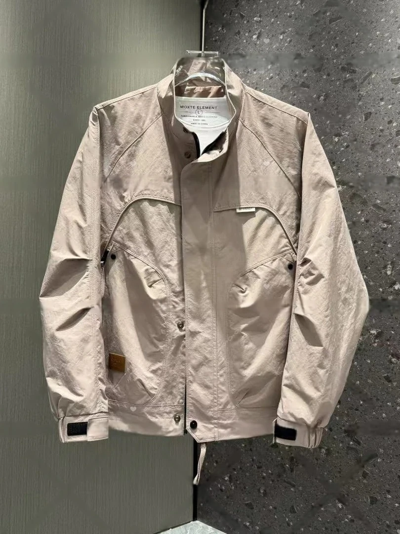 Sli Slim Fit Casual Jaet Trendy Stand Collar Long Sve Spring New Arrival Faionable Versatile Outerwear for Men
Sli Slim Fit Casual Jaet Trendy Stand Collar Long Sve Spring New Arrival Faionable Versatile Outerwear for Men