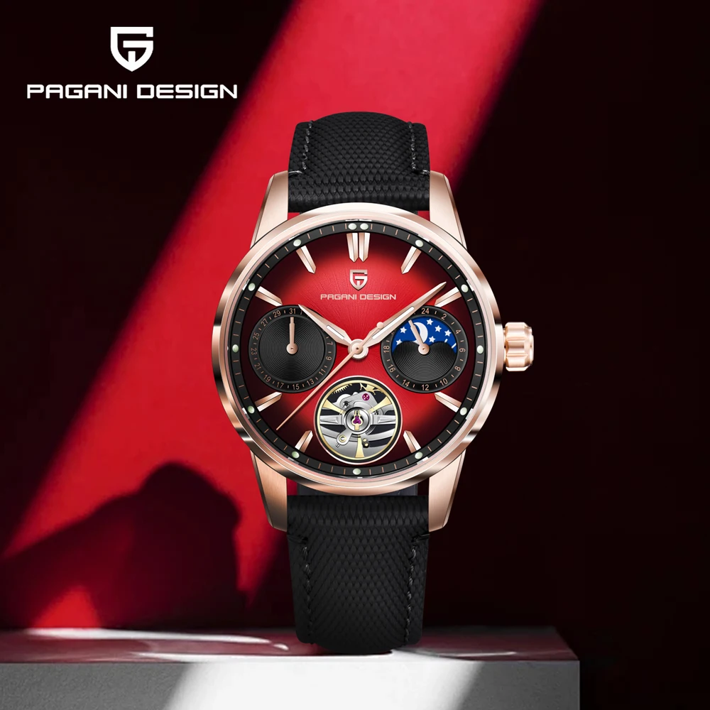 PAGANI DESIGN Watches Classic Moon Phase Mechanical Watch For Men 2025 New Tourbillon Automatic Sapphire Glass Waterproof Clock
PAGANI DESIGN Watches Classic Moon Phase Mechanical Watch For Men 2025 New Tourbillon Automatic Sapphire Glass Waterproof Clock