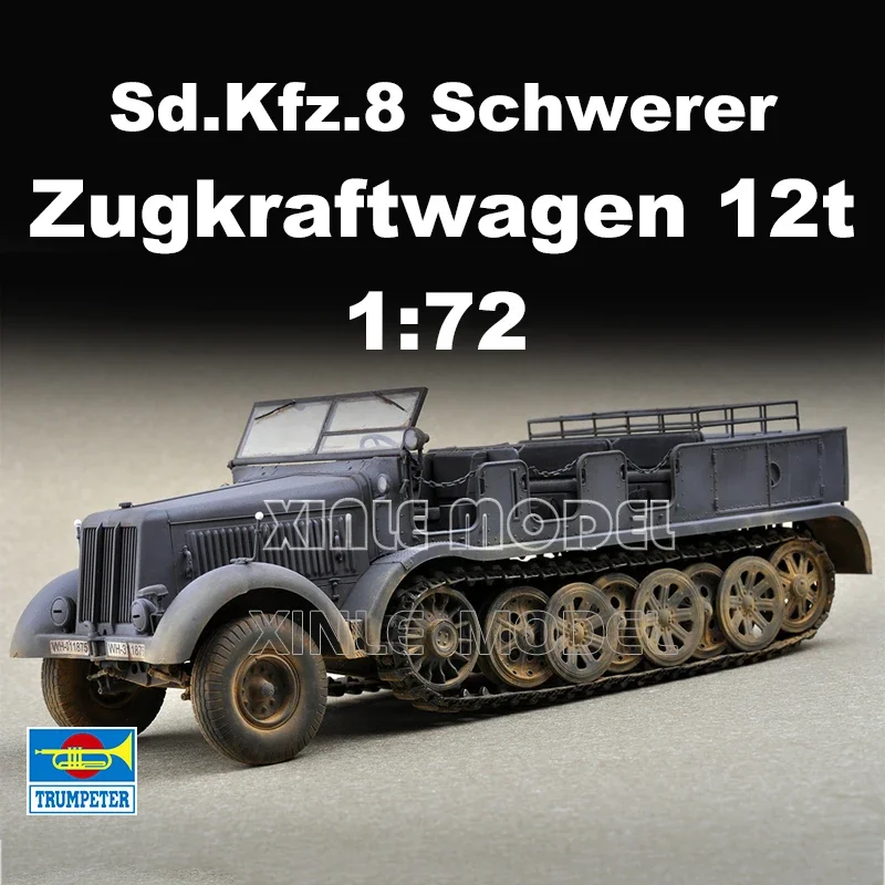 Комплект модели пластикового танка Trumpeter 07403, немецкий 12-тонный трактор DB10 1/72
Комплект модели пластикового танка Trumpeter 07403, немецкий 12-тонный трактор DB10 1/72