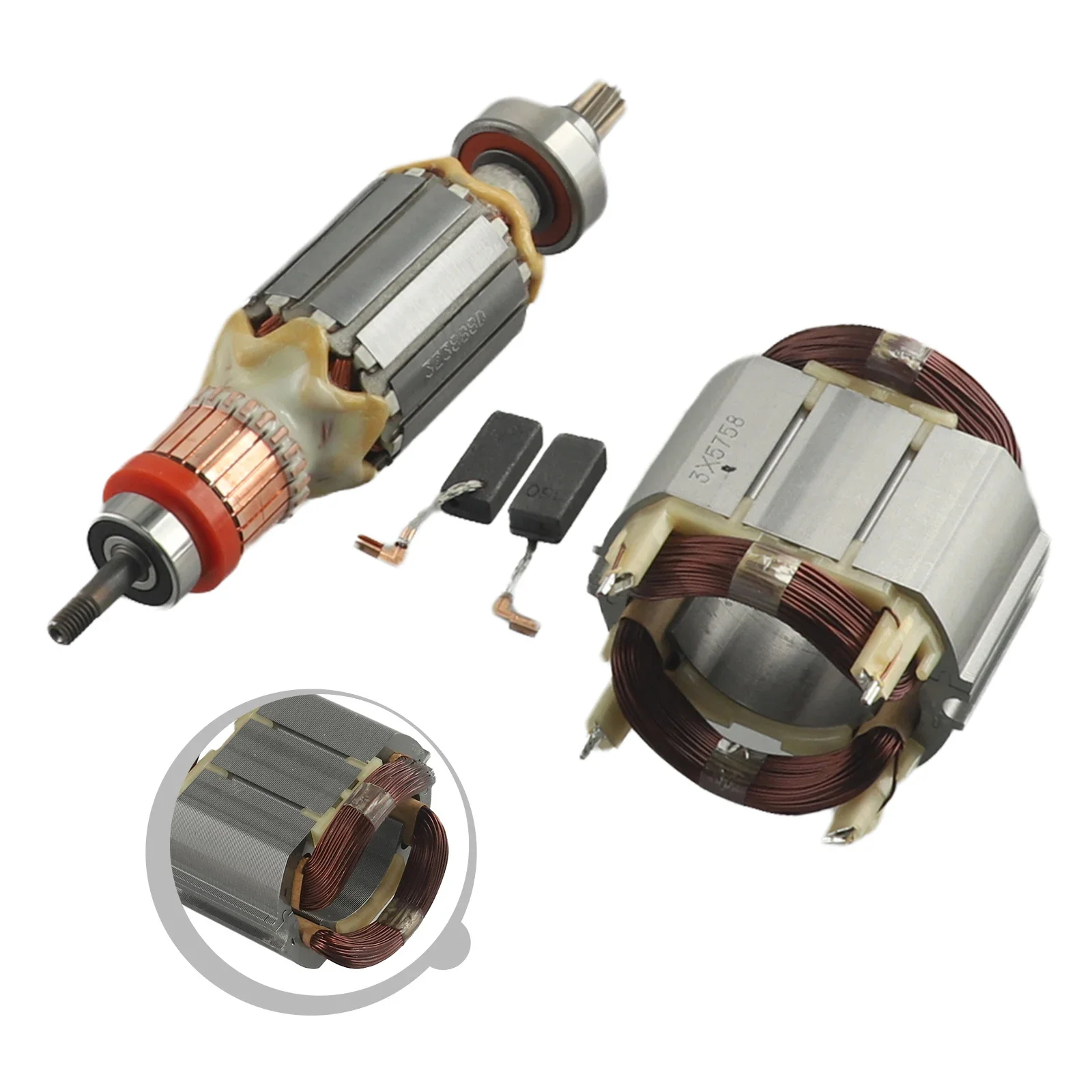 HR4001CX HR4013C For HR4003C Stator And Rotor Set Rotor Kit Carbon Brush 6.5x11x25mm 6257586 High Quality Material 
HR4001CX HR4013C For HR4003C Stator And Rotor Set Rotor Kit Carbon Brush 6.5x11x25mm 6257586 High Quality Material
