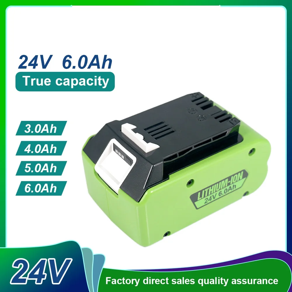 For greenworks 24V 5Ah 6Ah lithium-ion battery power tool power supply 24V battery replaceable power supply
For greenworks 24V 5Ah 6Ah lithium-ion battery power tool power supply 24V battery replaceable power supply