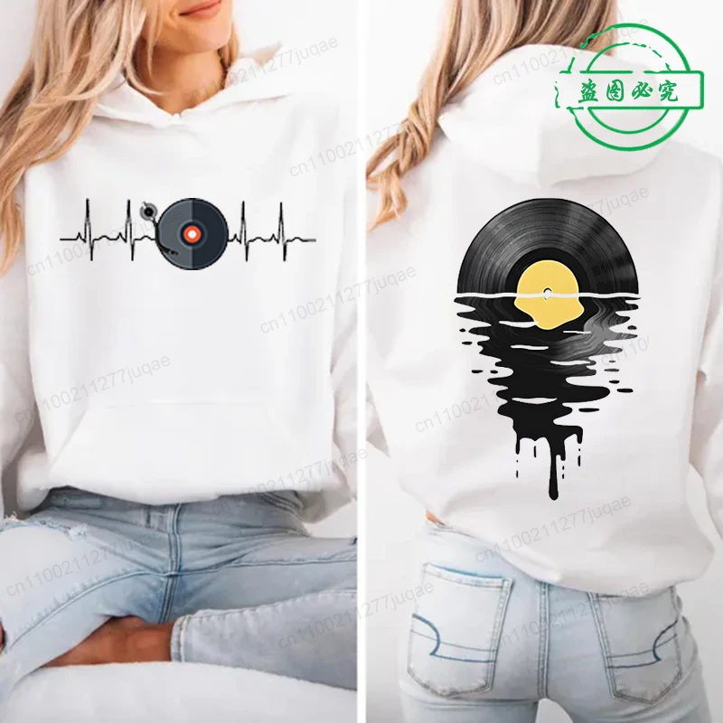 Phonograph Record DJ Music Funny Print Women Hoody Harajuku Loose Clothes Fleece Comfortable Hoodie Vintage Autumn Crewneck Top
Phonograph Record DJ Music Funny Print Women Hoody Harajuku Loose Clothes Fleece Comfortable Hoodie Vintage Autumn Crewneck Top