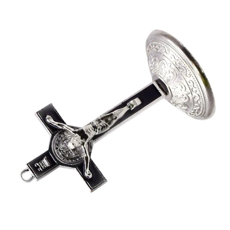 652F Classical 9cm Crosses Figurine Alloy Standing Crucifix Figurine with Base Home Christian Decoration for Believers
652F Classical 9cm Crosses Figurine Alloy Standing Crucifix Figurine with Base Home Christian Decoration for Believers