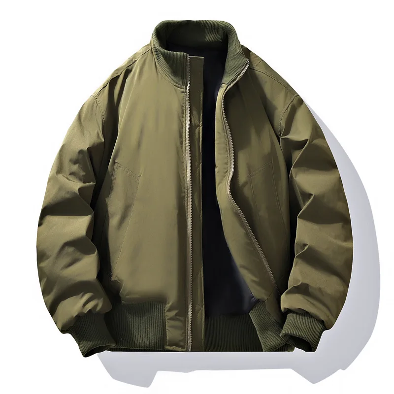Spring 2025 Men's Flight Jaet orm Double Zipper Loose Large Size Jaet Outerwear Casual Faion Polyester Fabric
Spring 2025 Men's Flight Jaet orm Double Zipper Loose Large Size Jaet Outerwear Casual Faion Polyester Fabric