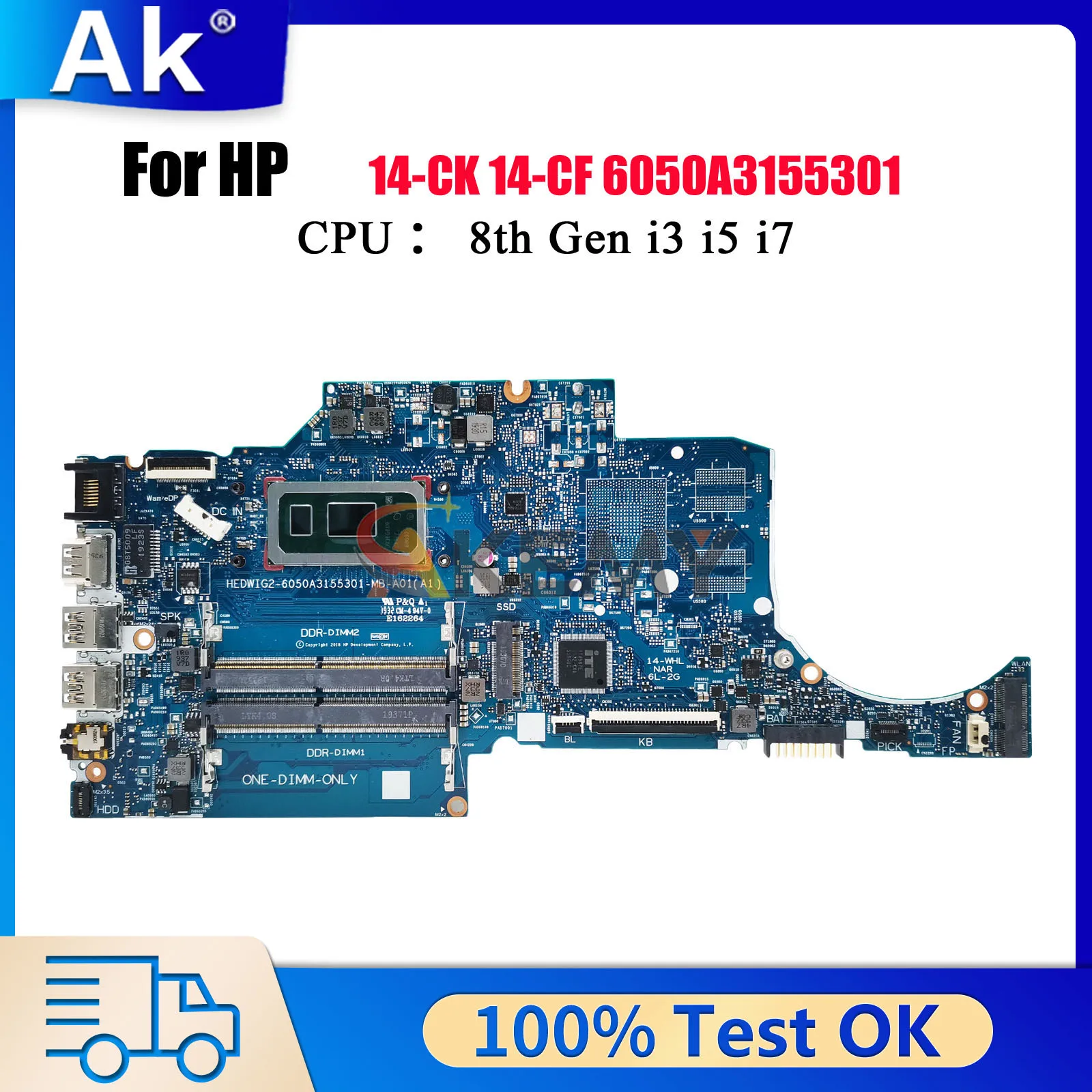 6050A3155301 For HP Pavilion 240 G7 14-CK 14-CF Laptop Motherboard L48651-601 L38212-601 With i3 i5 i7 CPU 100% Fully Tested
6050A3155301 For HP Pavilion 240 G7 14-CK 14-CF Laptop Motherboard L48651-601 L38212-601 With i3 i5 i7 CPU 100% Fully Tested