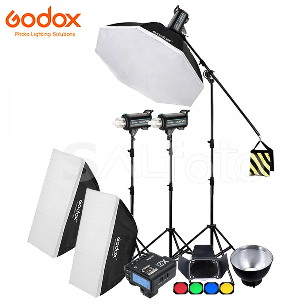 3x Godox QS400II / QS600II / QS800II / QS1200II 2.4G Wireless X2T Transmitter Studio Strobe Flash Light Set Softbox Lighting Kit
3x Godox QS400II / QS600II / QS800II / QS1200II 2.4G Wireless X2T Transmitter Studio Strobe Flash Light Set Softbox Lighting Kit